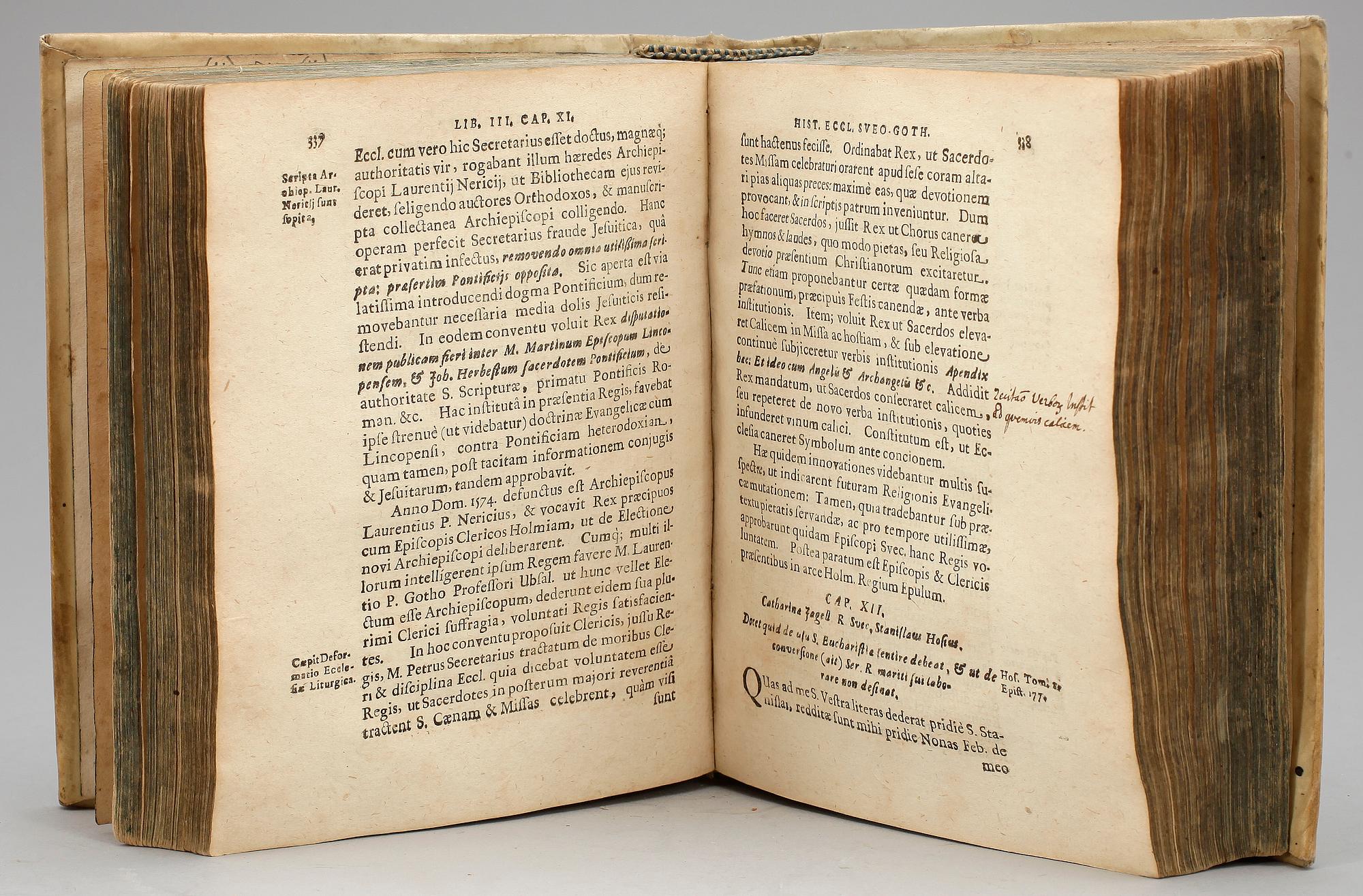 BOK, "Inventarium Ecclesiae Sveo-Gothorum continens Integram Historiam.." av Johannes Baazius, Linköping 1642.