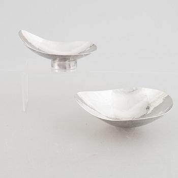 Two small bowls, silver, Stamped BL Gothenburg 1963.