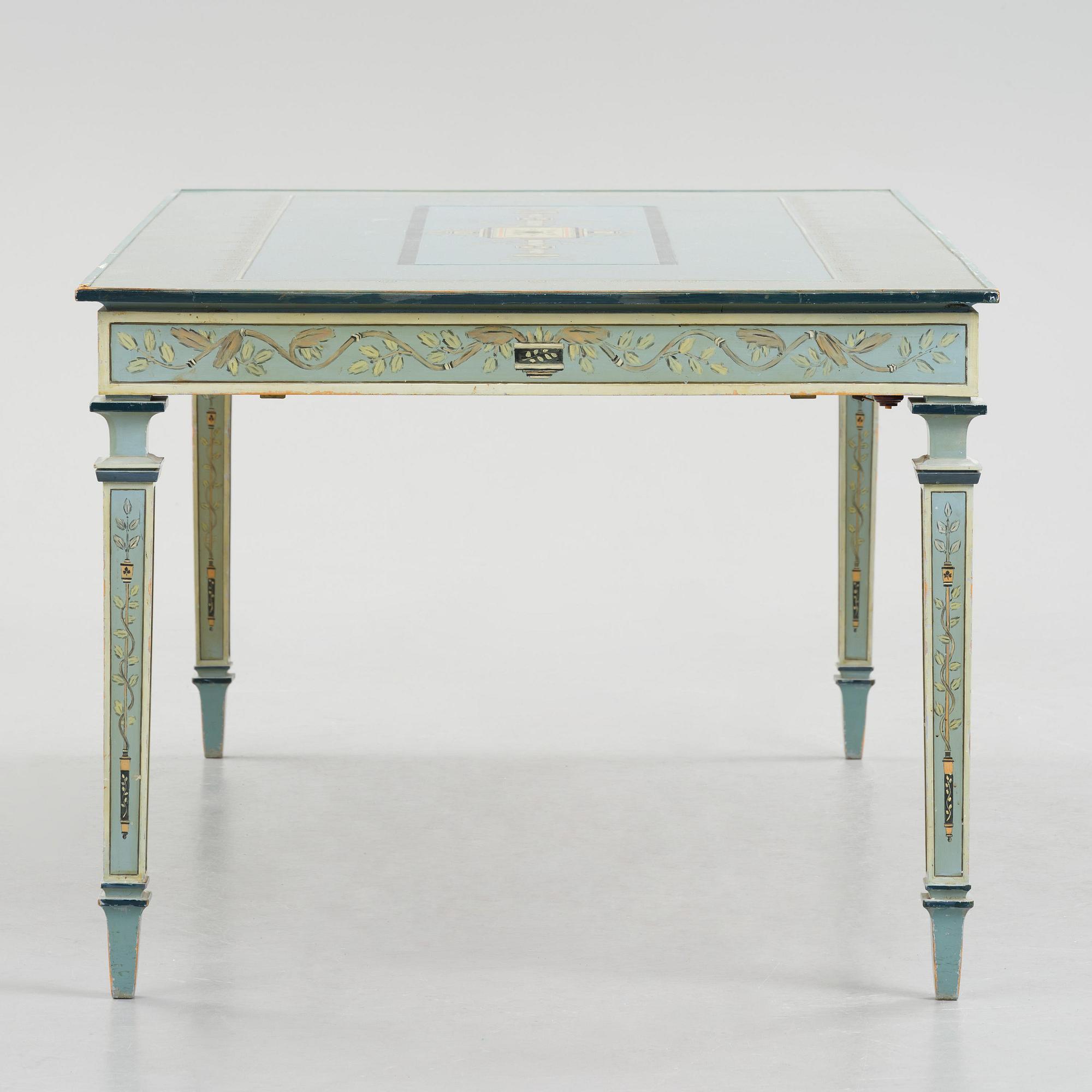 Carl Malmsten, a grand Swedish Grace dining table, cabinetmaker Albin Johansson, Stockholm, for Villa Kvikkjokk, 1927.