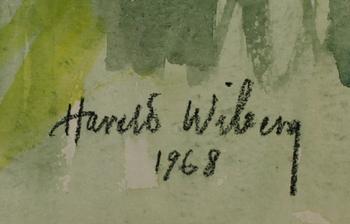 HARALD WIBERG, blandteknik, sign och dat 1968.