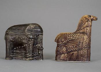 FIGURINER, 2 stycken, keramik, Bertil Vallien, Rörstrand.