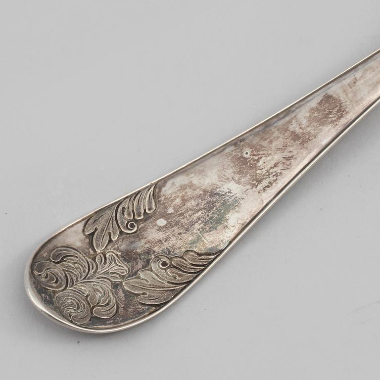 SOPPSLEV, silver, Zachris Lundqvist, Stockholm, 1801, vikt 250 gram.