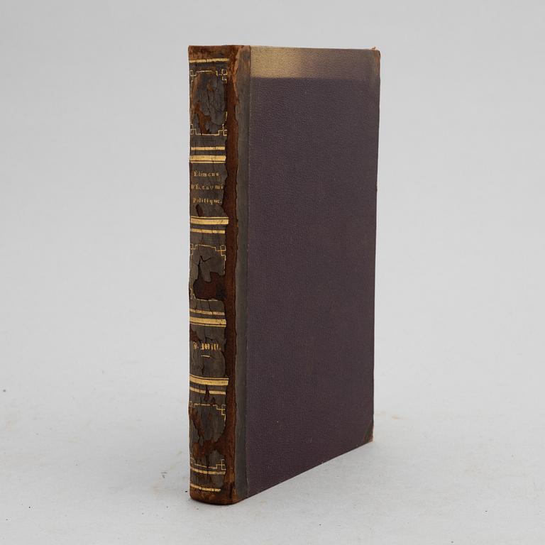J. S. Mill: Élémens d'économie politique, 1823.