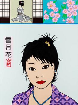 MARIA MANUELA VINTILESCU, vinyl på duk, signerad och daterad 2009 a tergo.