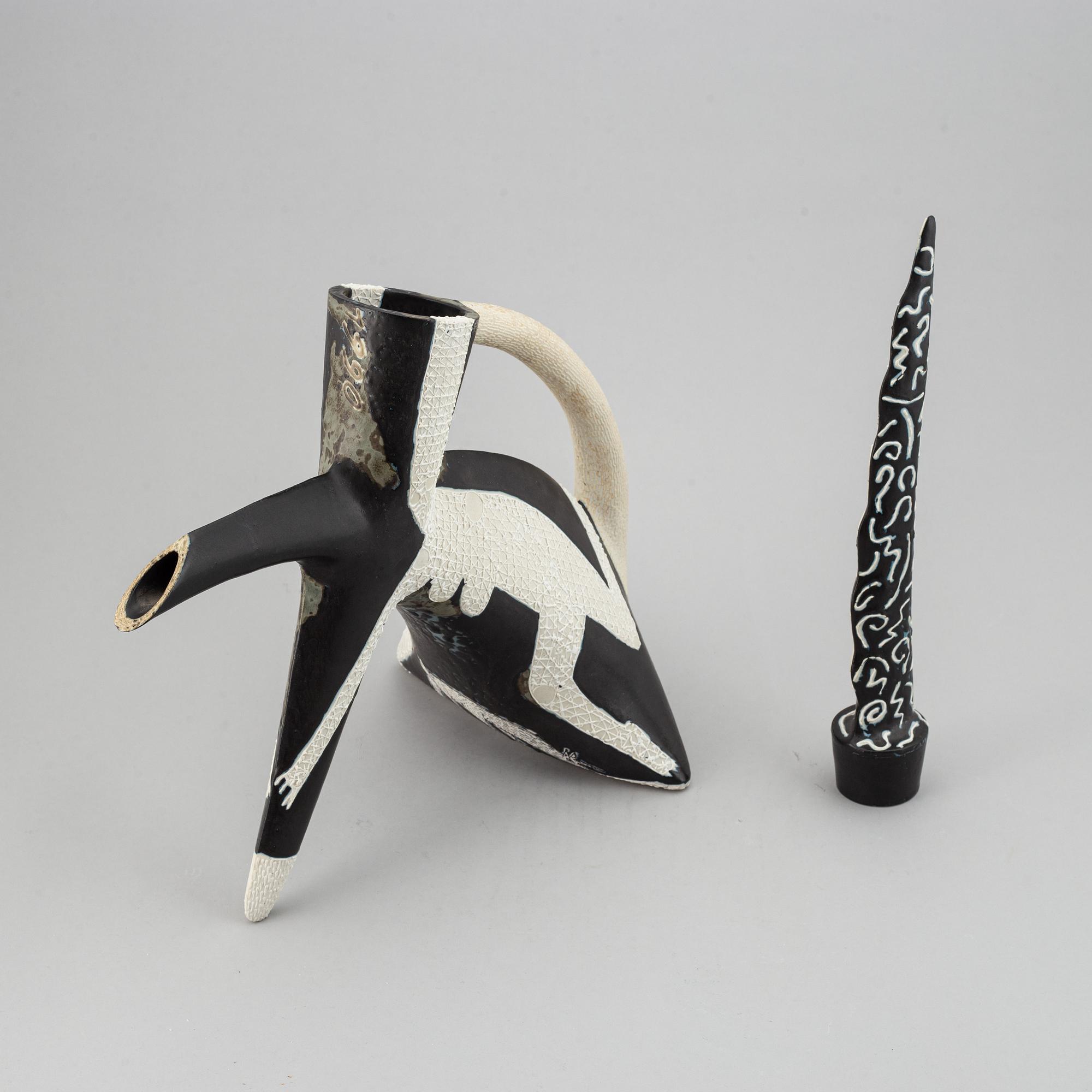 SERGEI ISUPOV, a stoneware pitcher / object "Succé (Success), 1990.