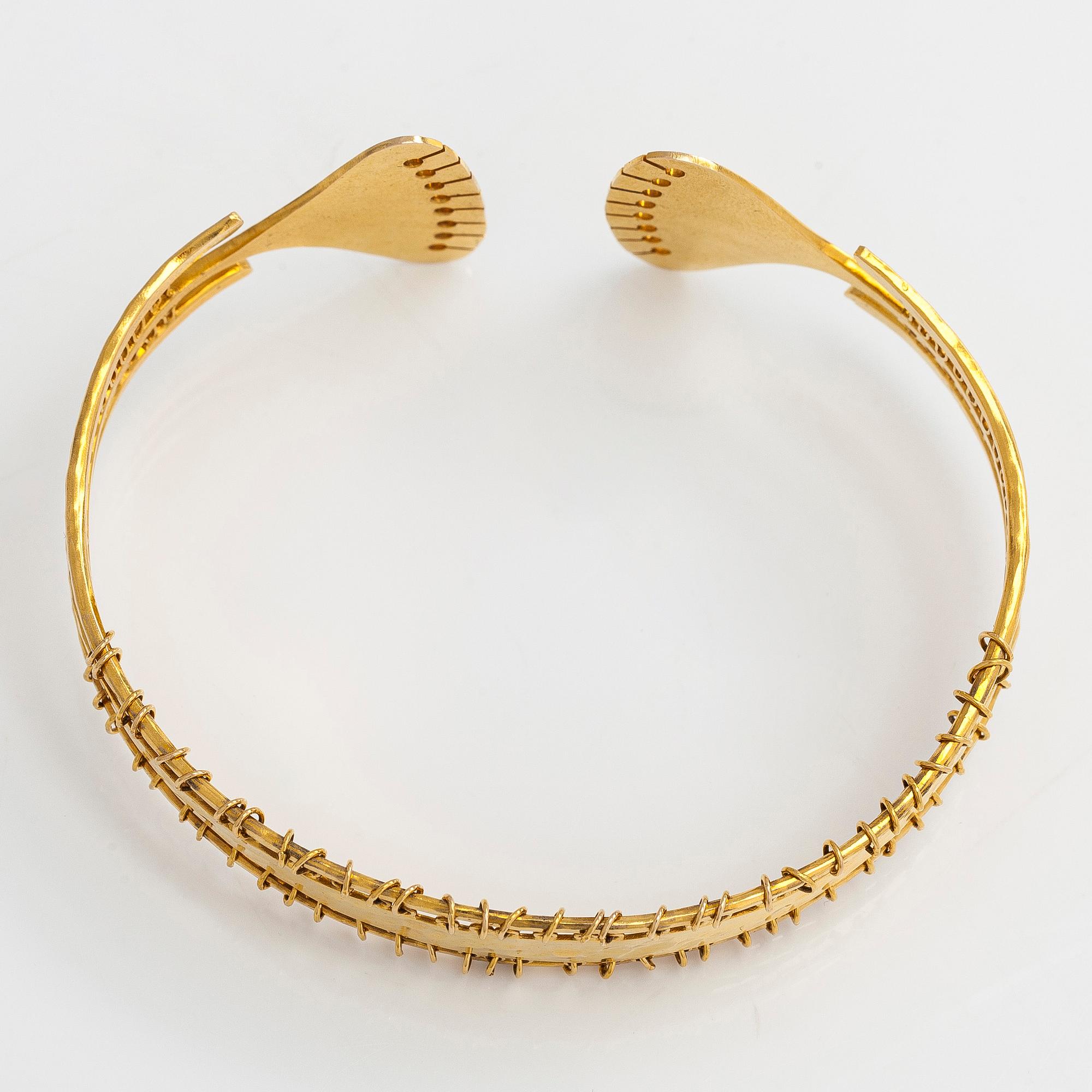 Tapio Wirkkala, a 14K gold "Viking bracelet" for Westerback, Helsinki 1967.