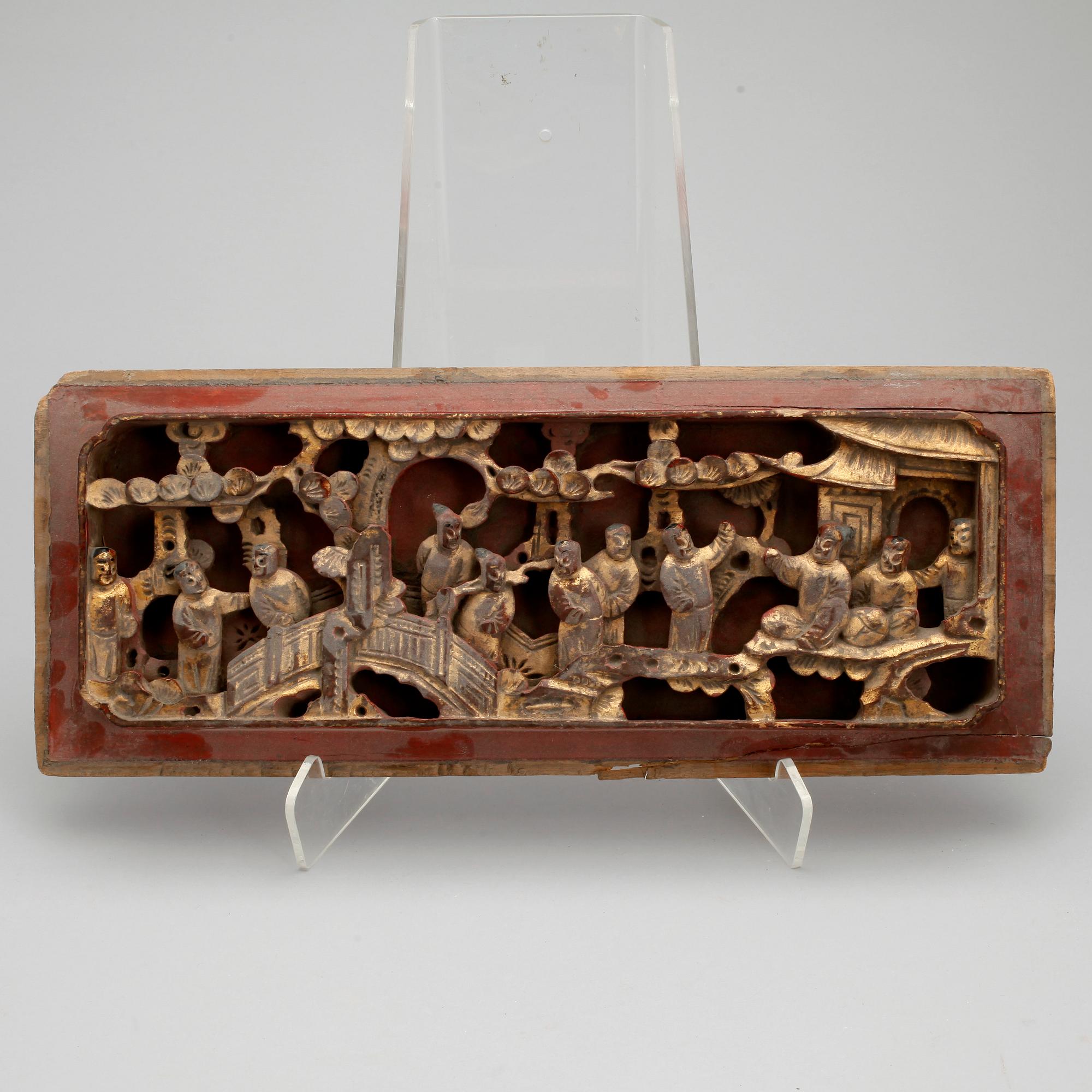 RELIEFER, 2 st. Kina. Modern tillverkning.