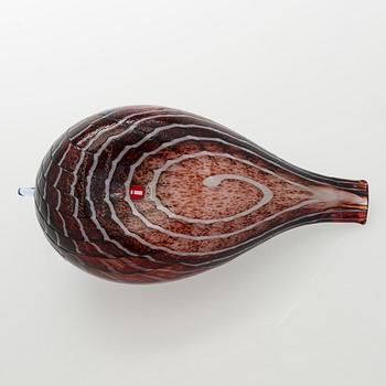 Oiva Toikka, glasfågel, signerad Oiva Toikka Nuutajärvi Notsjö Turun Sanomat.