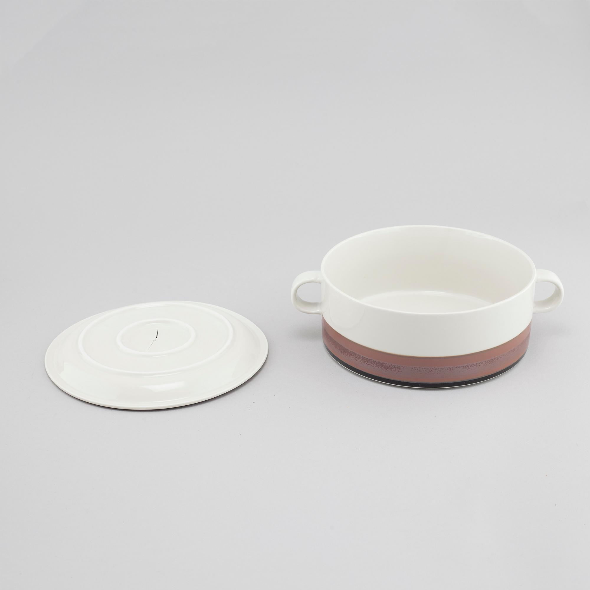INGER PERSSON, ten pieces of stoneware tableware, not signed.