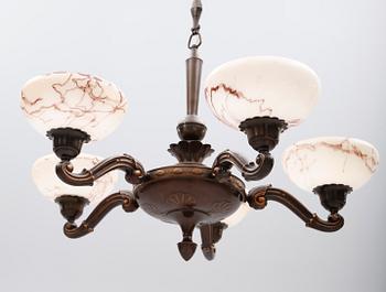 TAKLAMPA, 1930-/40-tal. Höjd ca 45 cm.