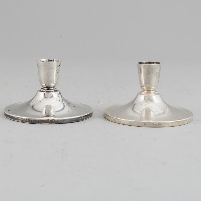 ATELIER BORGILA, ljusstakar, 12 stycken,  sterling silver, Stockholm, 1964.