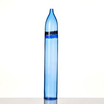 Peter Pelzel, a blue glass vase, Vistosi, 1960s.