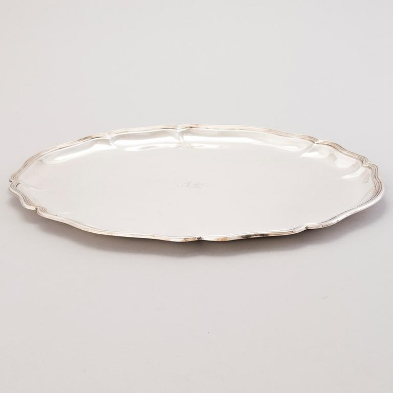 TARJOTIN, hopeaa, V. Mortensen, Christian F. Heise, Tanska 1917.