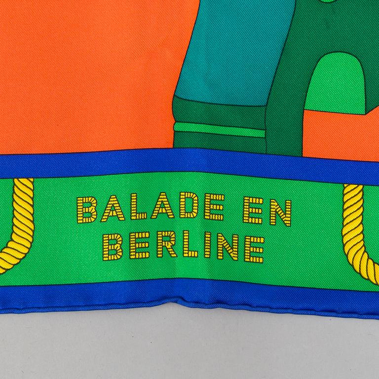 HERMÈS, "Balade en Berline" scarf.