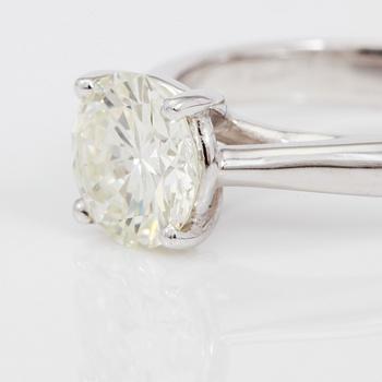 RING, solitär briljantslipad diamant 1.46 ct.