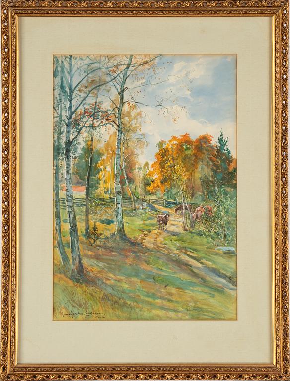 Anna Gardell-Ericson, watercolour, signed.