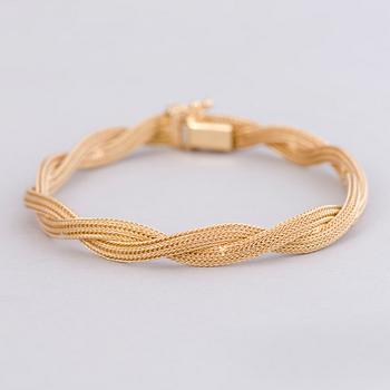 ARMBAND, 14K guld. Italien, finska importstämplar.