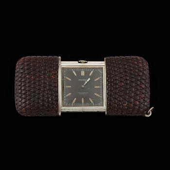 RESEUR, Movado, sterling silver och krokodil, 1900-talets första hälft.