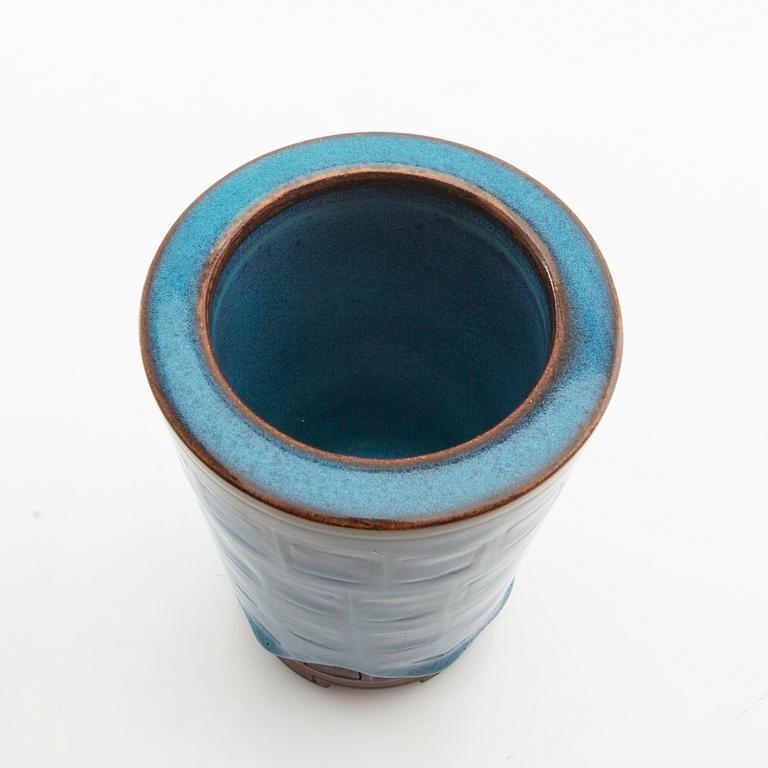 Wilhelm Kåge, Wilhelm Kåge, a "Farsta" stoneware vase, Gustavsberg Studio, signed and dated 1948.