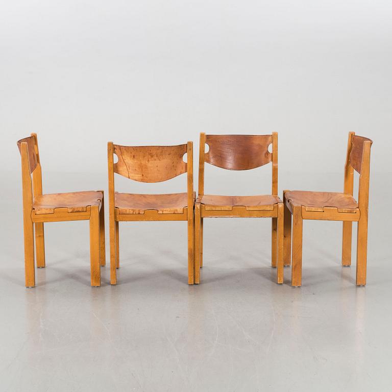 Six chairs from the second half of the 20th century.