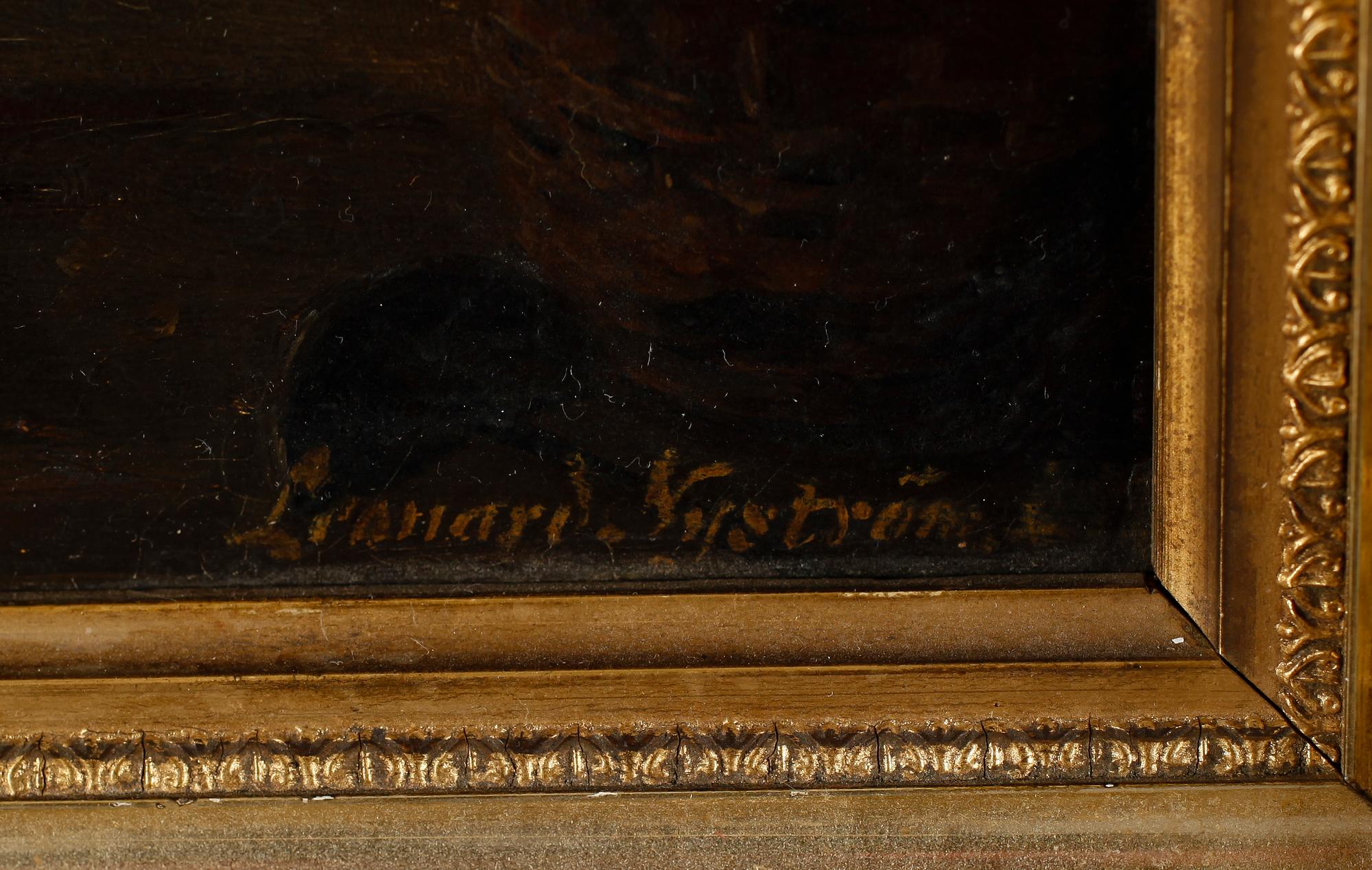 LEONARD NYSTRÖM, olja på duk, signerad.