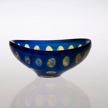 A Sven Palmqvist 'Ravenna' glass bowl, Orrefors 1963.