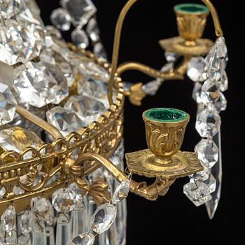 A Gustavian style chandelier, second half of the 20th Century.