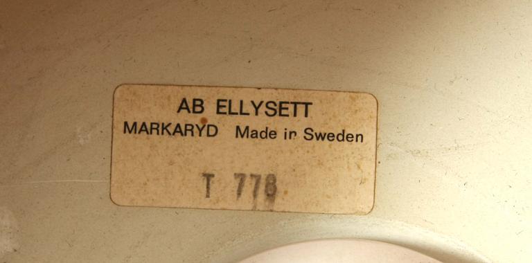 GOLVLAMPA, AB Ellysett, Markaryd, 1900-talets andra hälft.