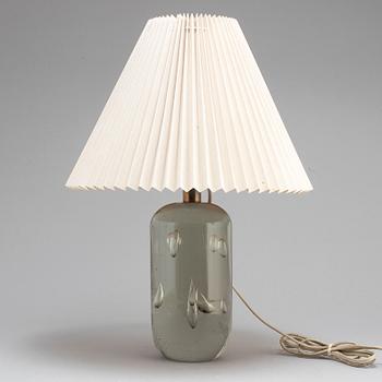 BORDSLAMPA, glas, Swedish Modern, 1900-talets mitt.