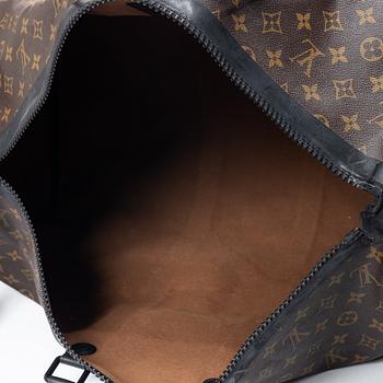 Louis Vuitton, weekender bag, “Macassar Waterproof Keepall 60 Bandoulière”.