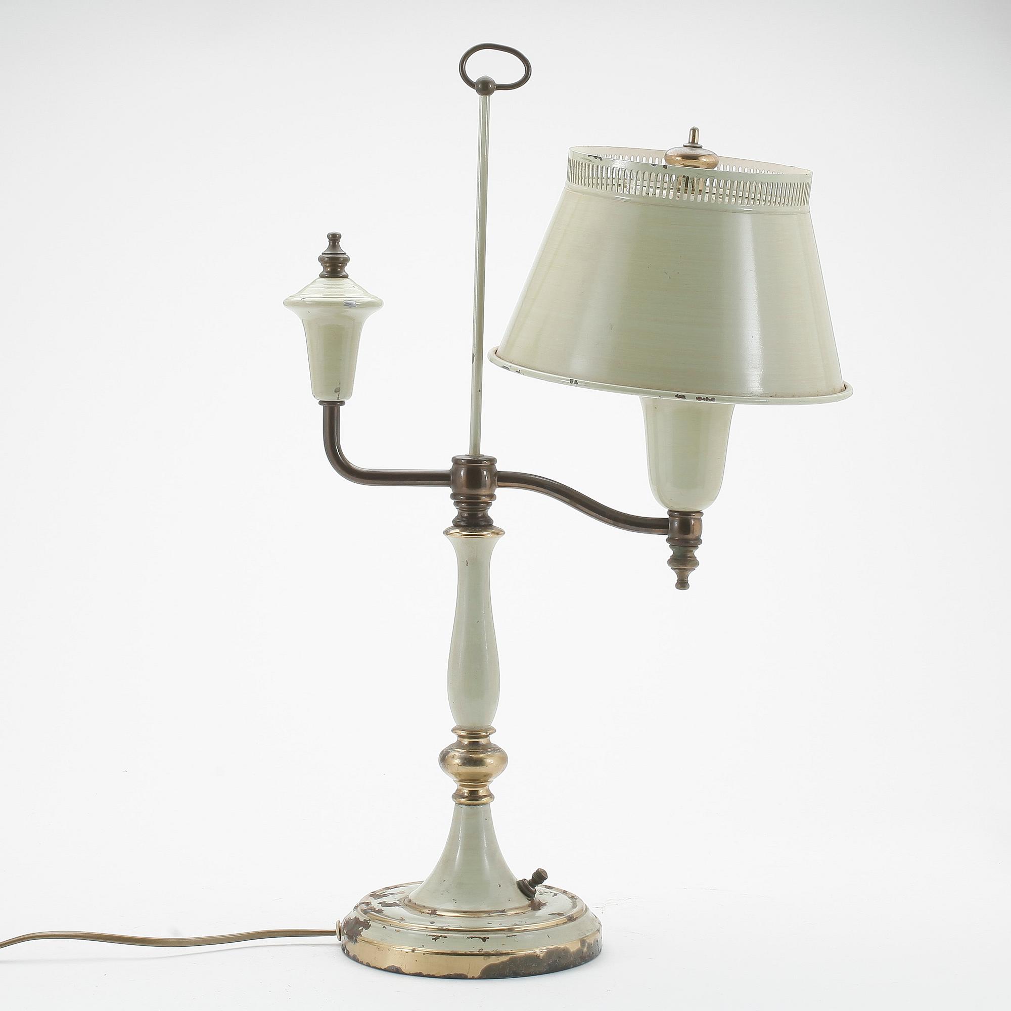 SKRIVBORDSLAMPA, 1900-talets förra hälft.