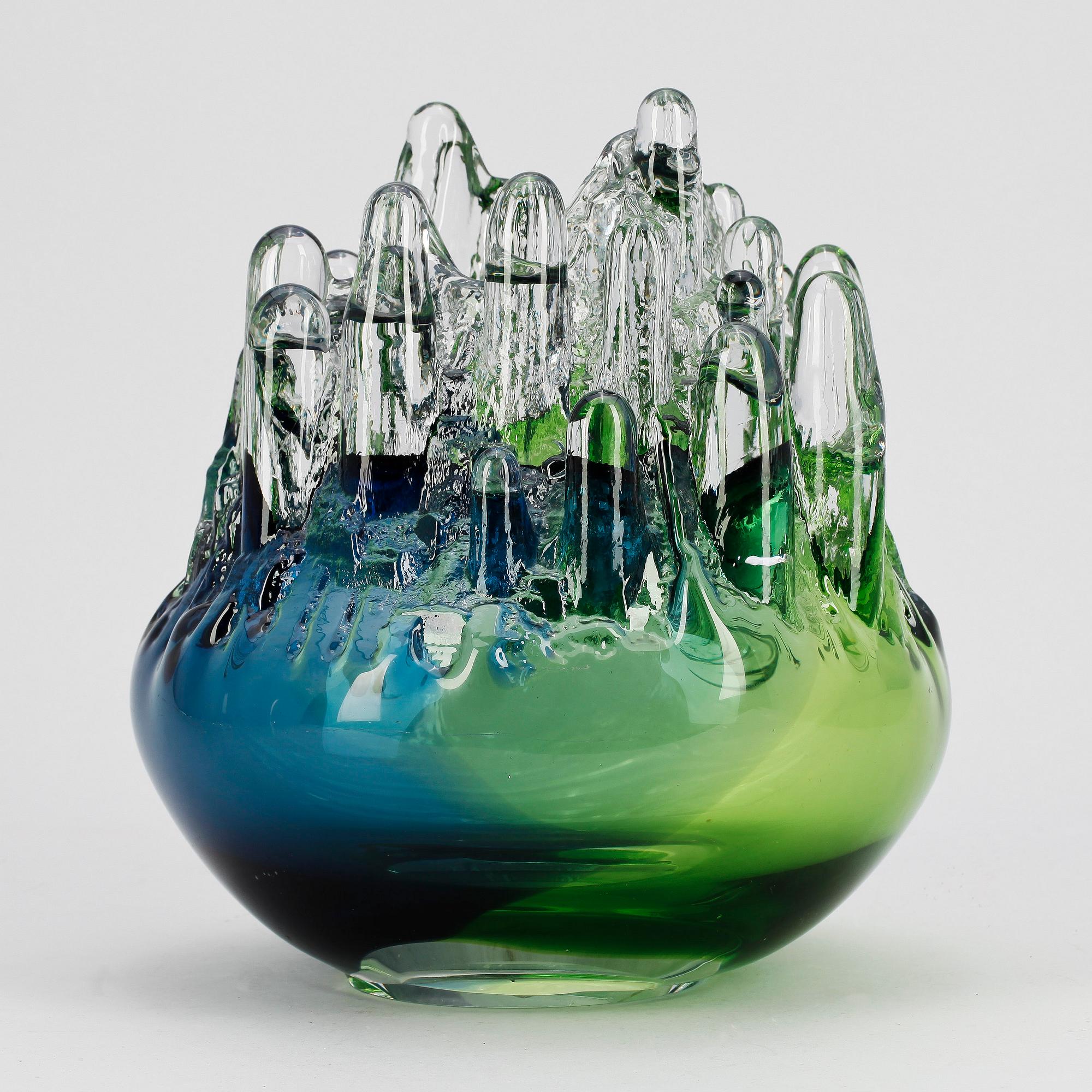 SKULPTUR, glas, Göran Wärff, Kosta, 1900-tal, sign.