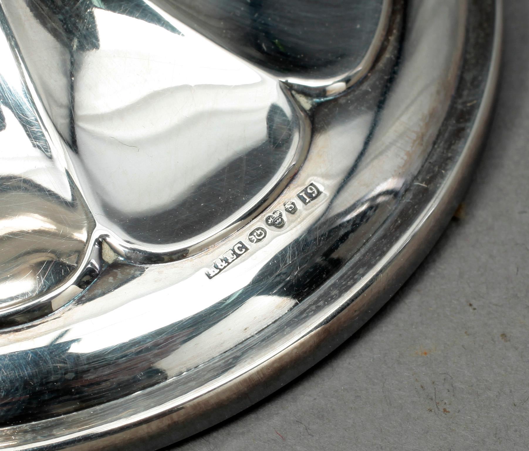 LJUSSTAKAR, ett par, silver, Ceson, Göteborg, 1959.