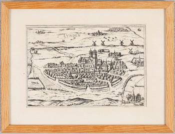 Frans Hogenberg · FRANS HOGENBERG, kopparstick, efter orginalplåt från 1500-talet, "LVNDEN".