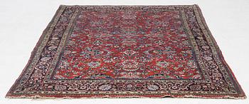 A Kashan rug, c. 208 x 138 cm.