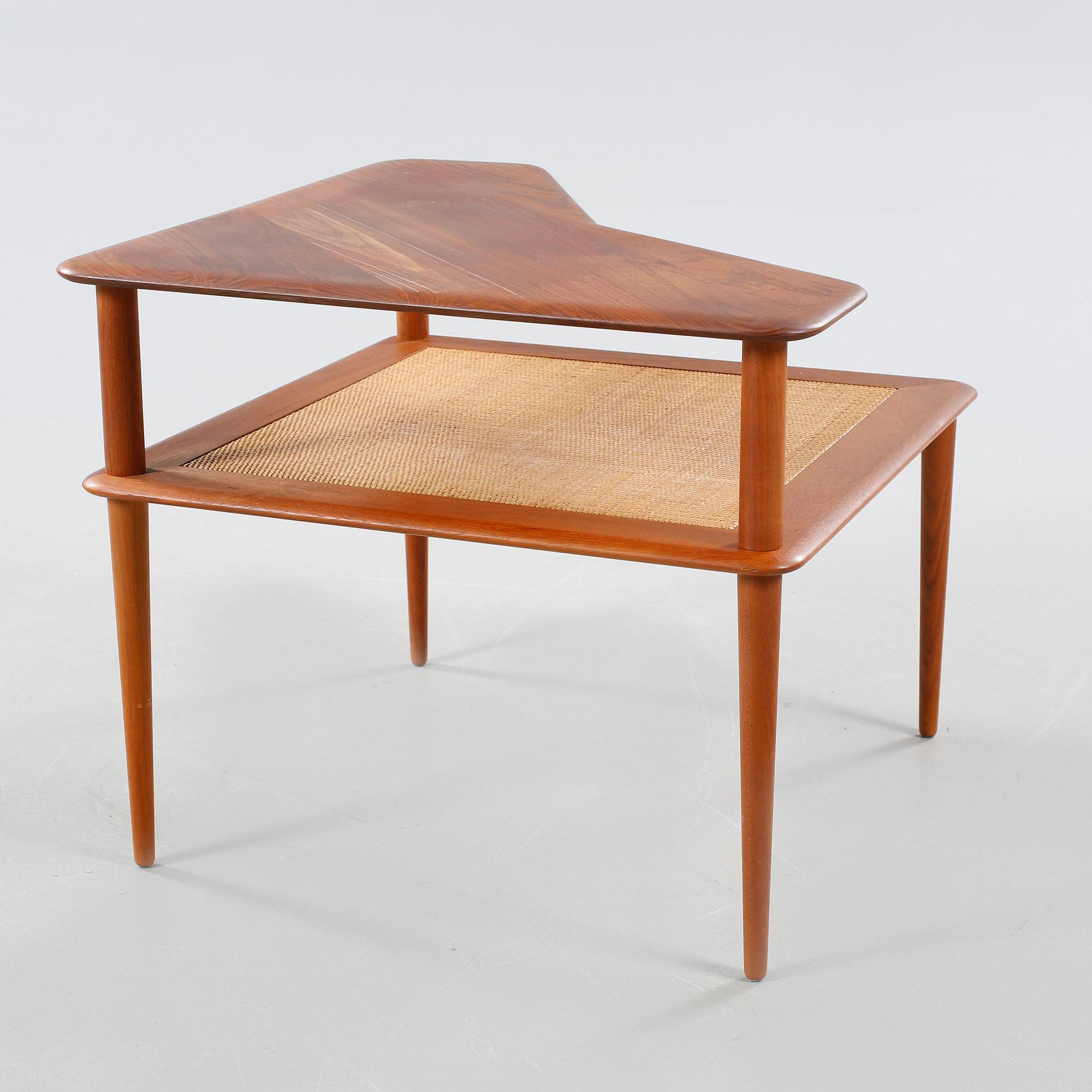 A sofa 417 and a table 519, Peter Hvidt & Orla Mörgaard Nielsen, Minerva series, France & Daverkosen, Denmark, 1950s.