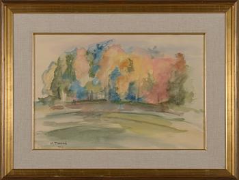 Verner Thomé, watercolour, signed and dated -47.