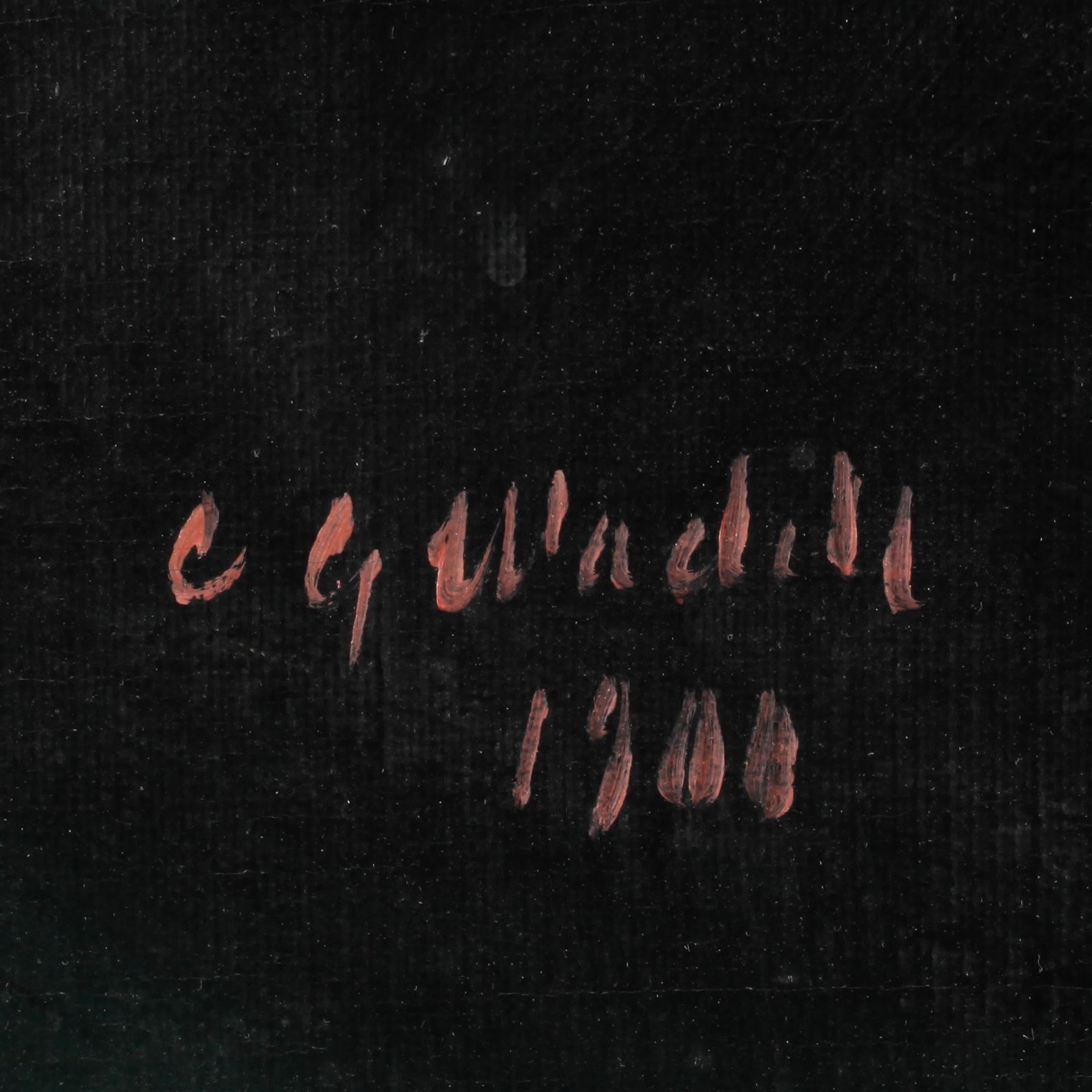 CARL GABRIEL WADELL, olja på duk. Sign o dat 1908.