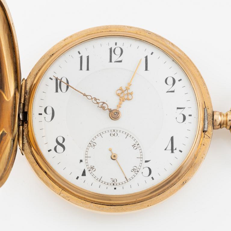 Pocket watch, hunter, 51 mm.