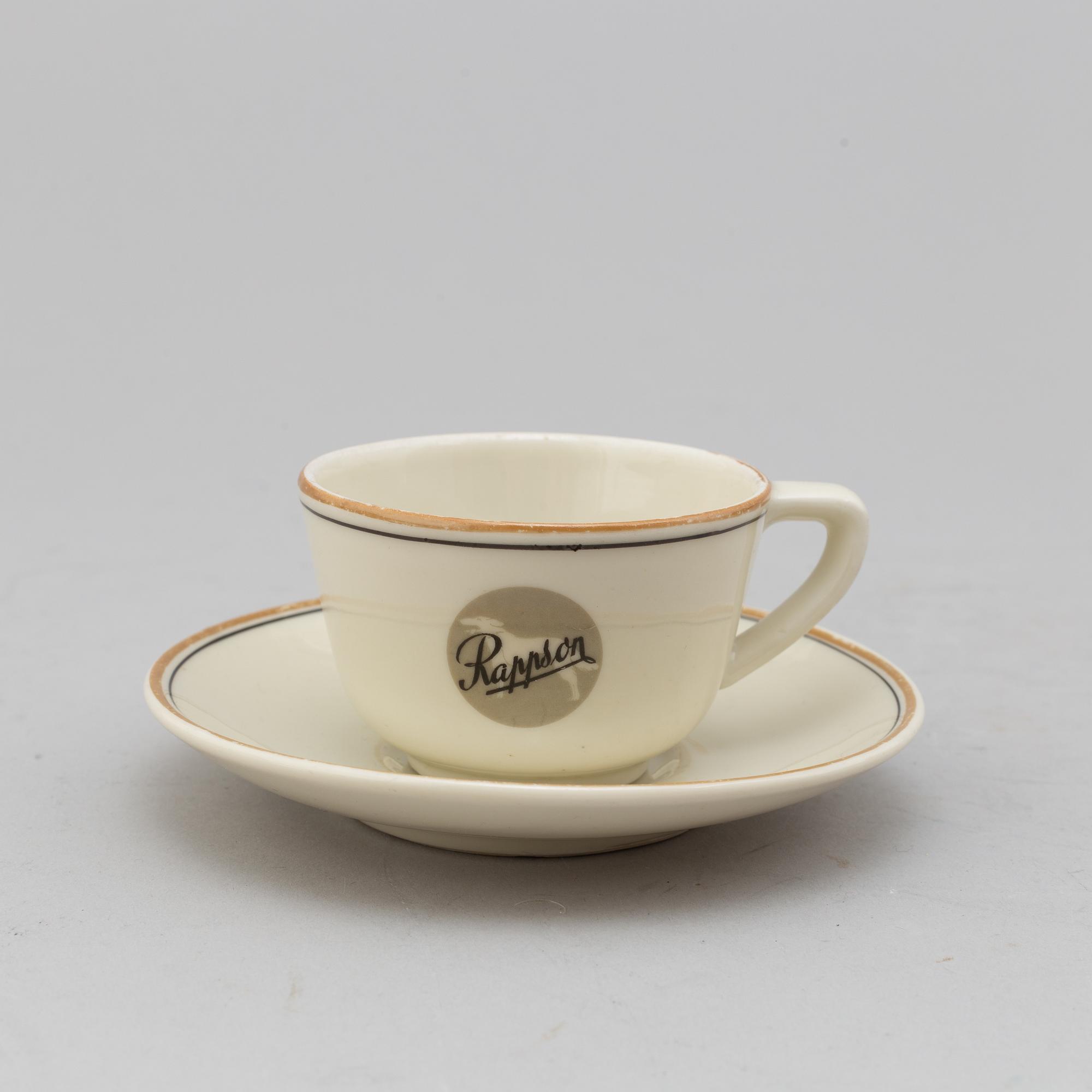 KAFFESERVIS, Karlskrona porslin, 28 delar, troligen 1930/40-tal.