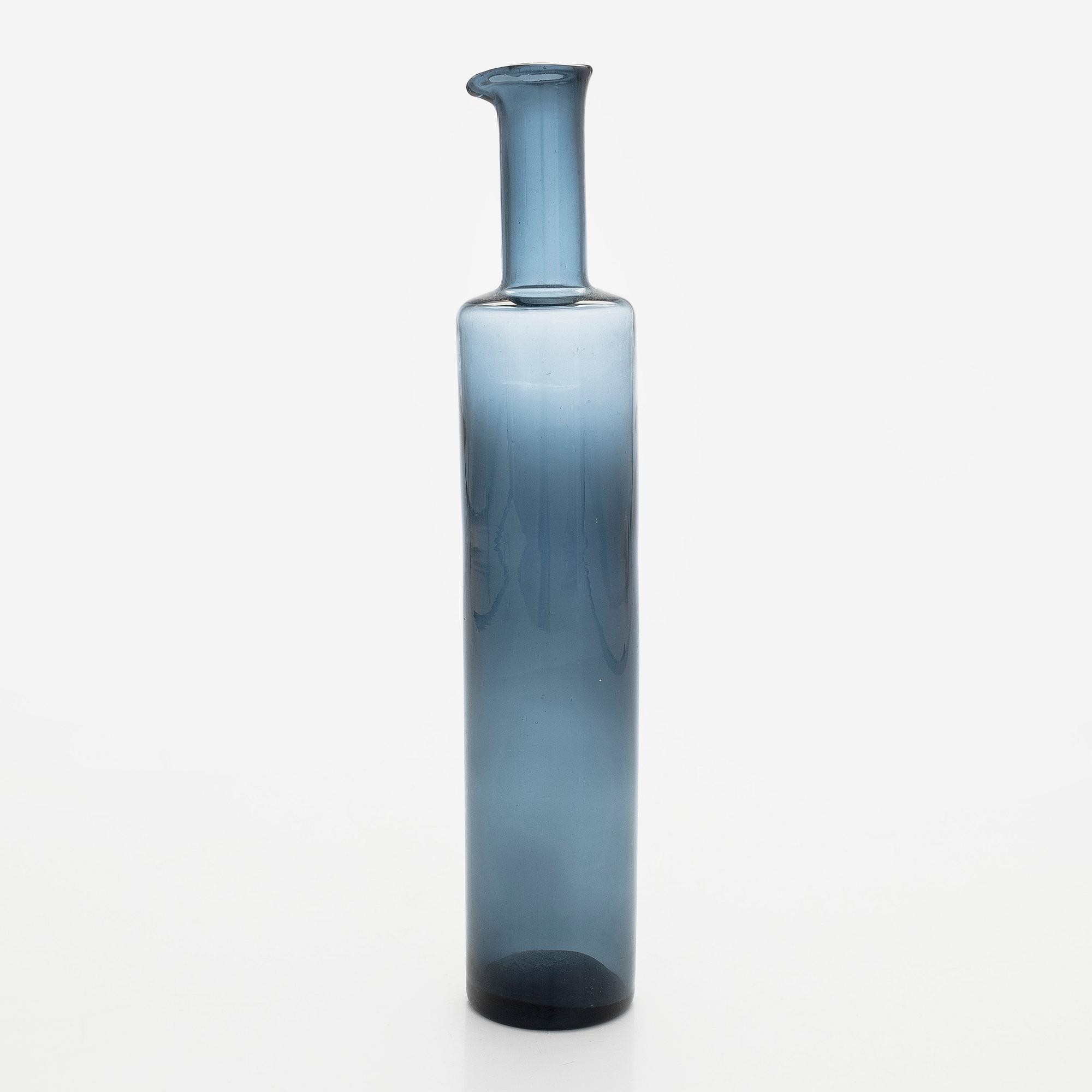 Nanny Still, a glass bottle, model 1734, signed Nanny Still Riihimäen Lasi O.Y.