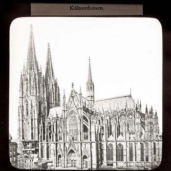 PROJEKTORSBILDER, glasplåtar, 18/1900-tal.