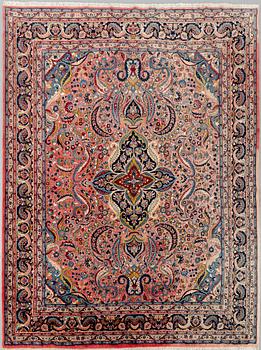 An oriental semiantique carpet ca 313x260 cm.