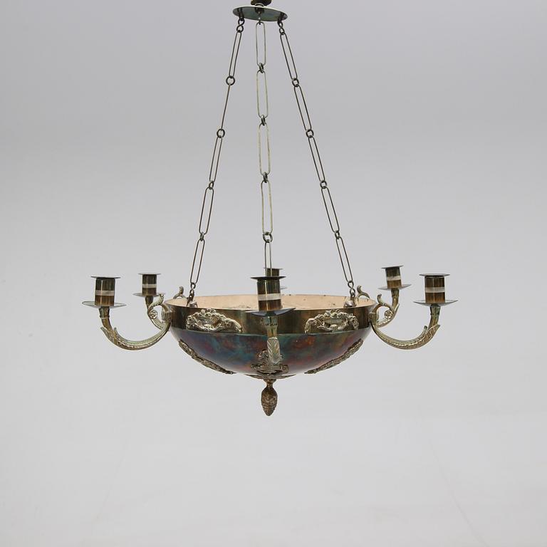 AMPEL, empirestil, 1800-tal. Höjd ca 57 cm.