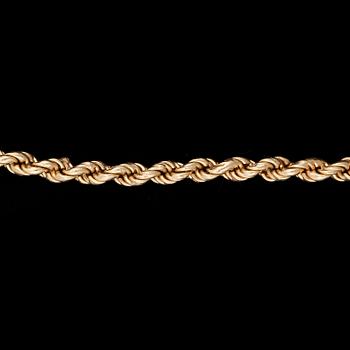 COLLIER, 14k guld. Vikt ca 14 g.