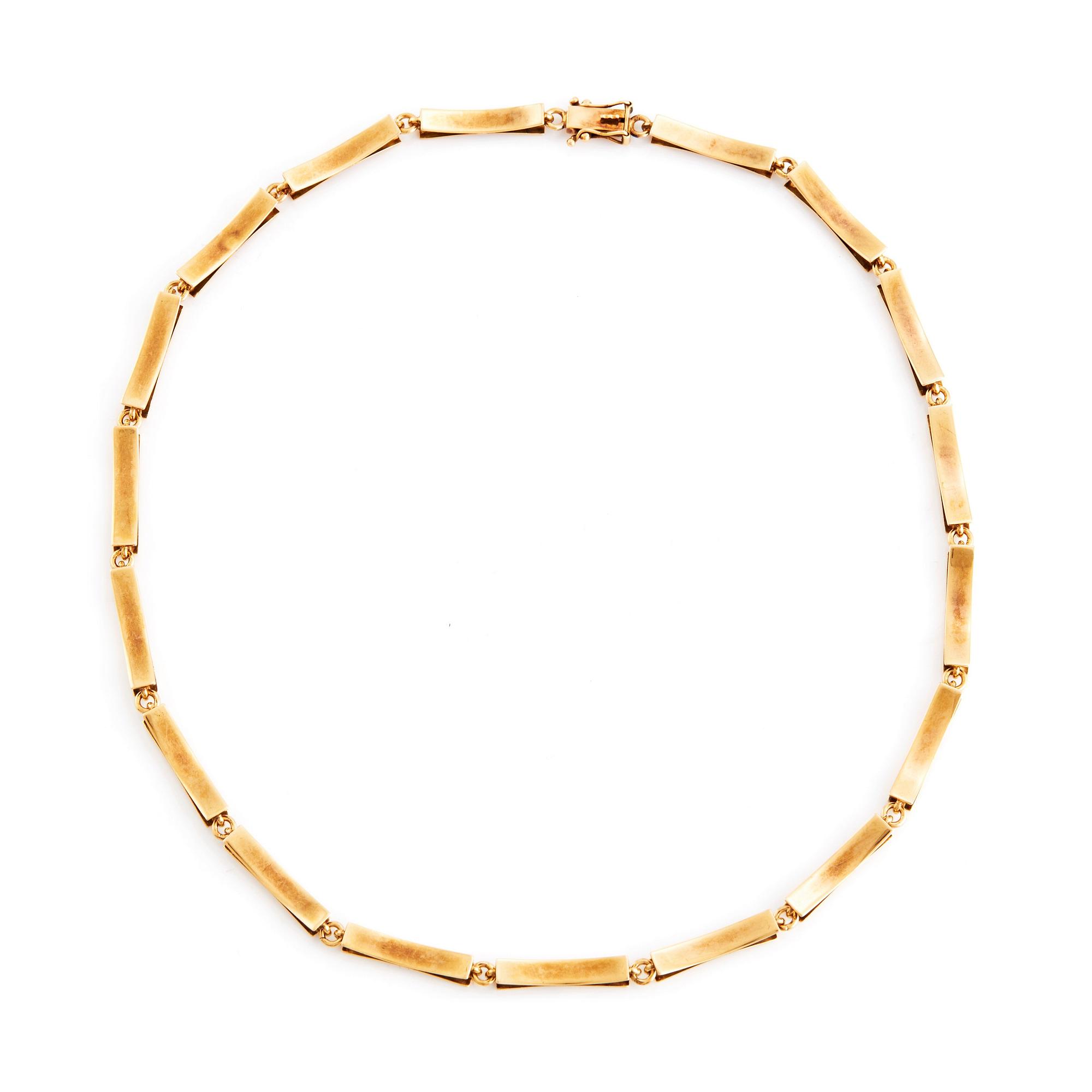 Bengt Liljedahl, An 18K gold necklace, Stockholm 1989.