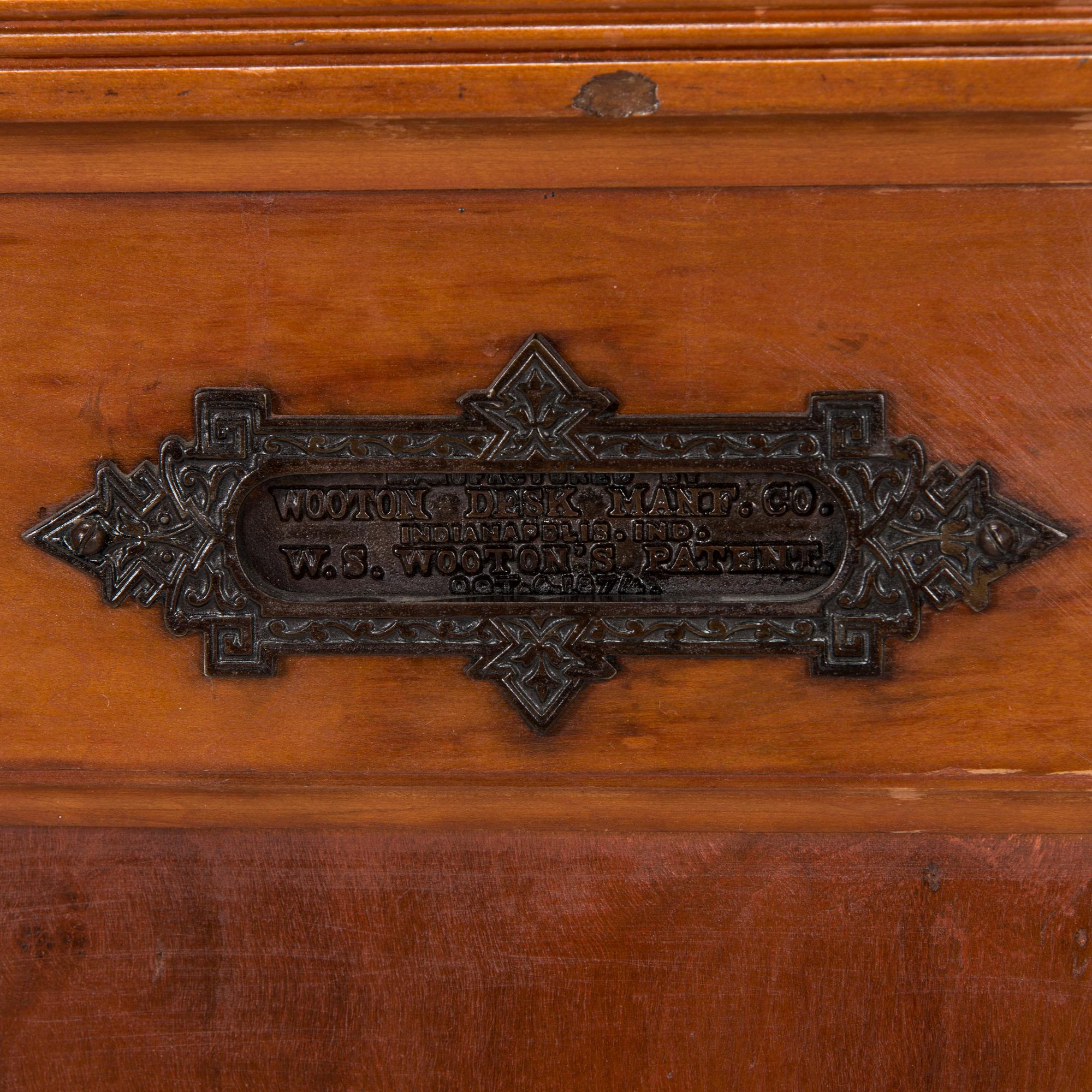William Wooton, "patent cabinet office secretary desk", Indianapolis USA, circa 1870s/80s.