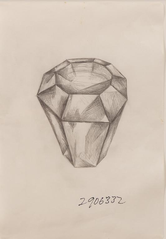 Jonathan Borofsky, "Teckning vid 2 906 332/ I dreamed I saw a red Ruby".