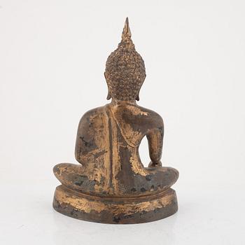 A bronze Buddha, Thailand, around 1900.