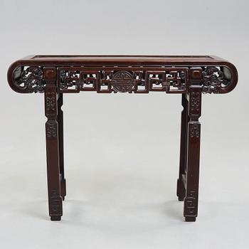 A hardwood altar table, early 20th Century.